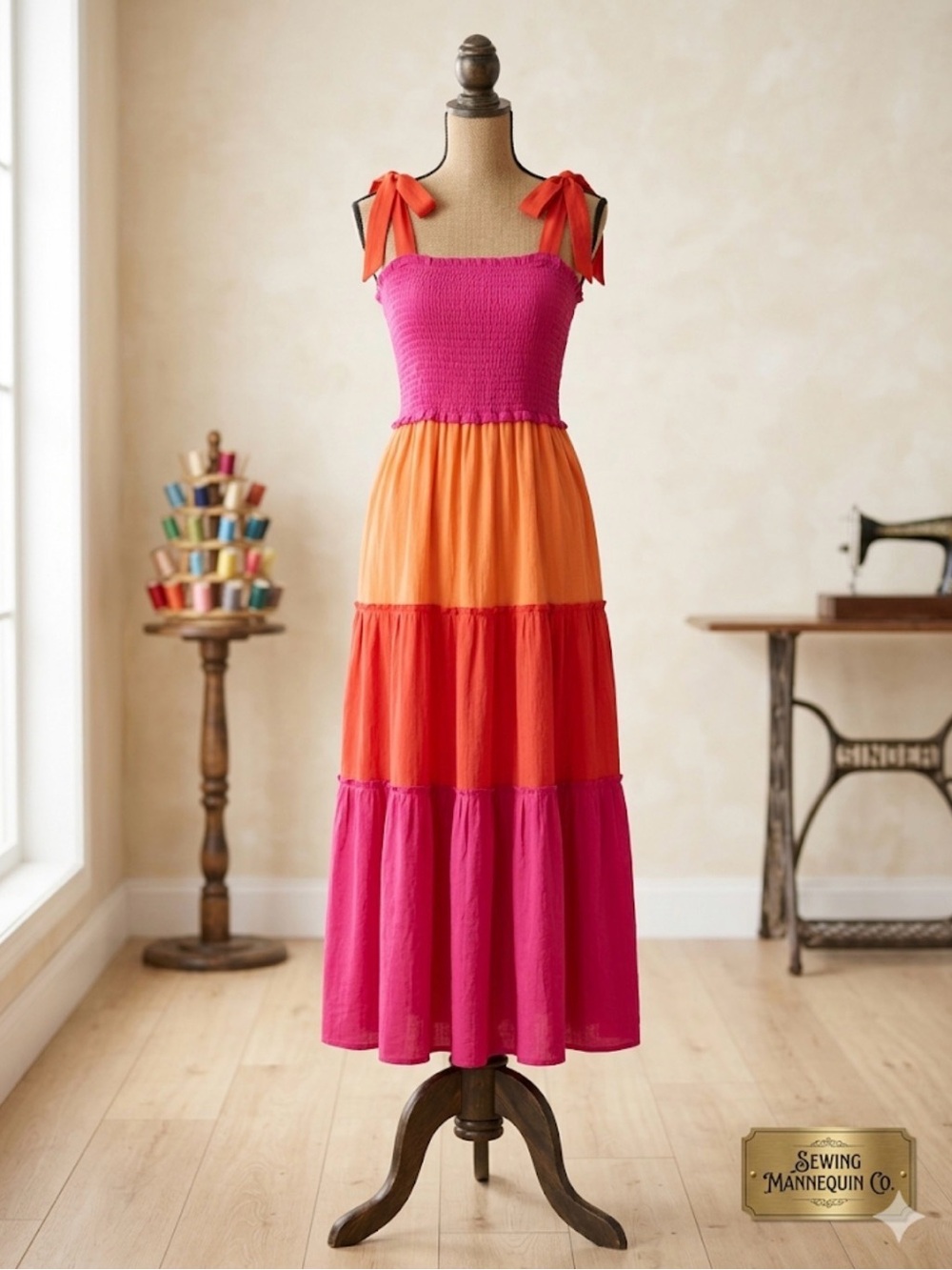 BeBop Bright Pink Textured Sundress
